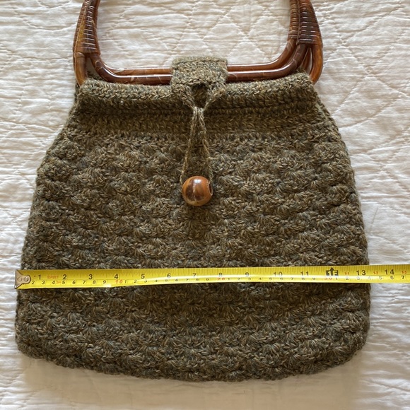 Vintage 70s Wool Hobo Bag - Picture 7 of 12